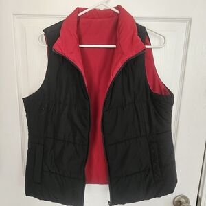 Merona Reversible Black and Red Women's Vest